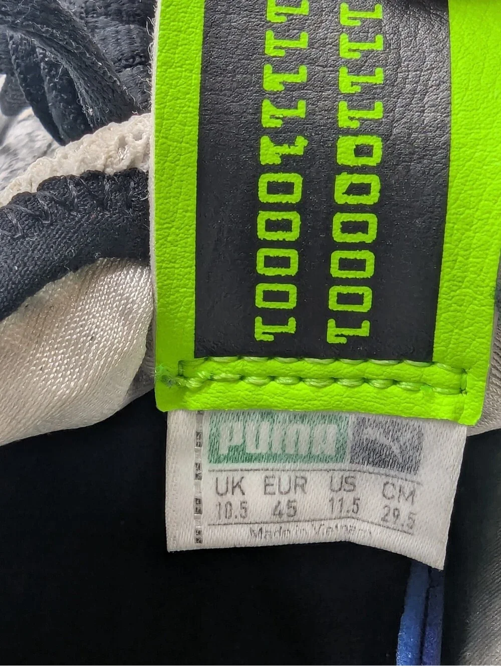 Mens Size 11.5 Puma RS-0 Game Restart Binary Green Gray White Shoes 367969-01